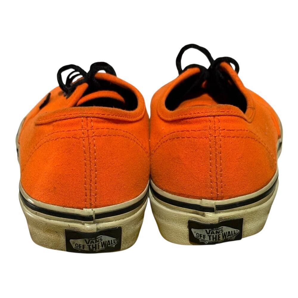Vans Authentic Orange Canvas Low-Top Sneakers Women’s Size 7 - Picture 5 of 8